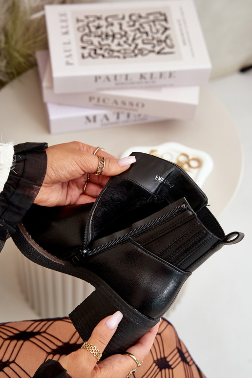 réchauffer Bottes pour femmes Eko Peau couleur noire Irittes