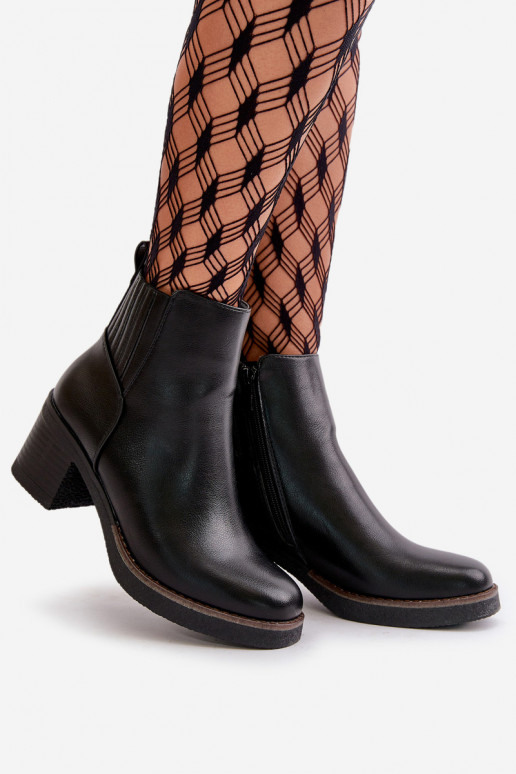 réchauffer Bottes pour femmes Eko Peau couleur noire Irittes