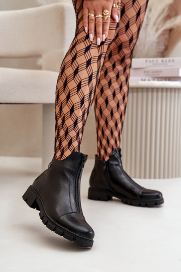 réchauffer Bottes pour femmes en cuir écologique couleur noire Verietta