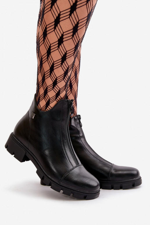 réchauffer Bottes pour femmes en cuir écologique couleur noire Verietta