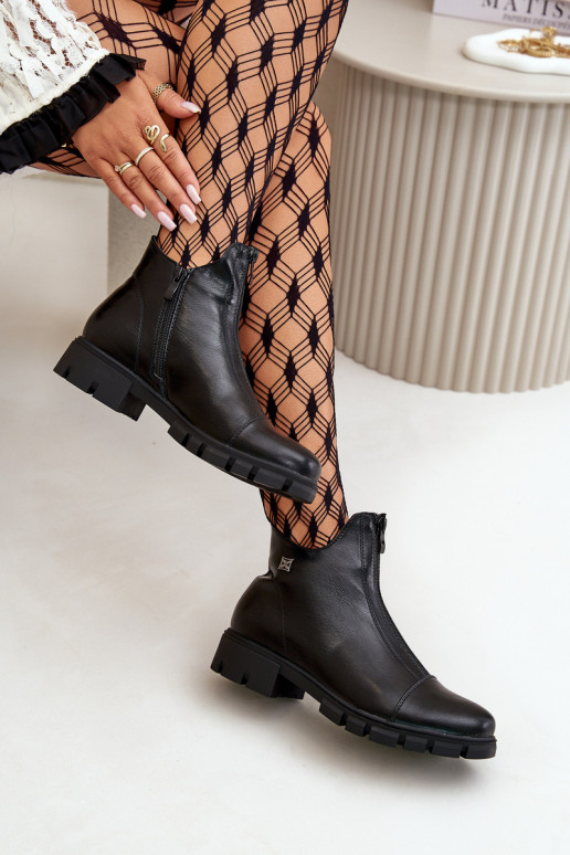 réchauffer Bottes pour femmes en cuir écologique couleur noire Verietta