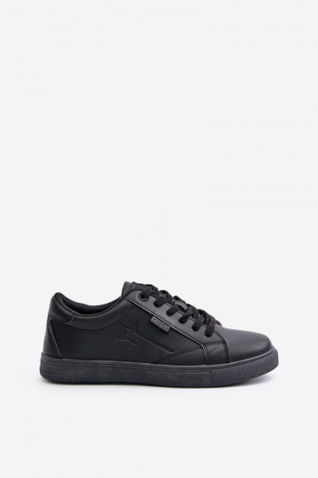 Chaussures décontractées pour hommes en cuir écologique Big Star OO174021 Hi-Poly System couleur noire 2