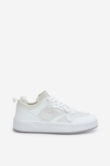 Chaussures modèle baskets pour hommes en cuir écologique Big Star OO174003 couleur blanche 2