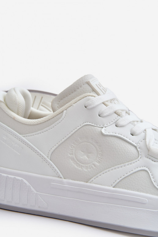 Chaussures modèle baskets pour hommes en cuir écologique Big Star OO174003 couleur blanche Chaussures modèle baskets pour hommes en cuir écologique Big Star OO174003 couleur blanche