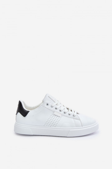 chaussures décontractées Chaussures modèle baskets pour hommes en cuir écologique Big Star OO174115 couleur blanche 2