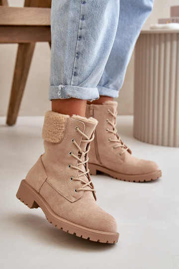 Bottines de travail chauffantes pour femmes To the Castle couleur beige Mivael