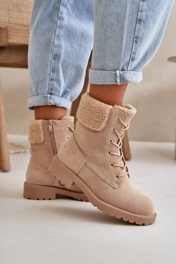 Bottines de travail chauffantes pour femmes To the Castle couleur beige Mivael 2