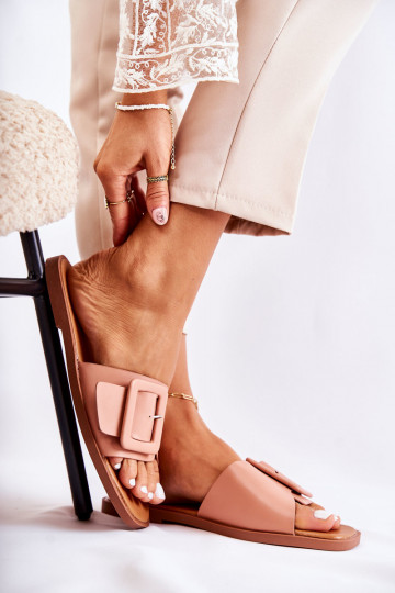 Chaussons à la mode pour l'été en couleur rose Sylvia