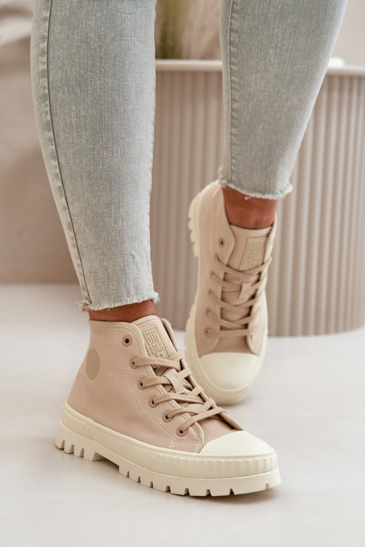Chaussures de loisirs avec une botte À cause de Kubo Big Star OO274006 beige Chaussures de loisirs avec une botte À cause de Kubo Big Star OO274006 beige
