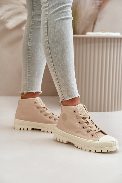 Chaussures de loisirs avec une botte À cause de Kubo Big Star OO274006 beige Chaussures de loisirs avec une botte À cause de Kubo Big Star OO274006 beige