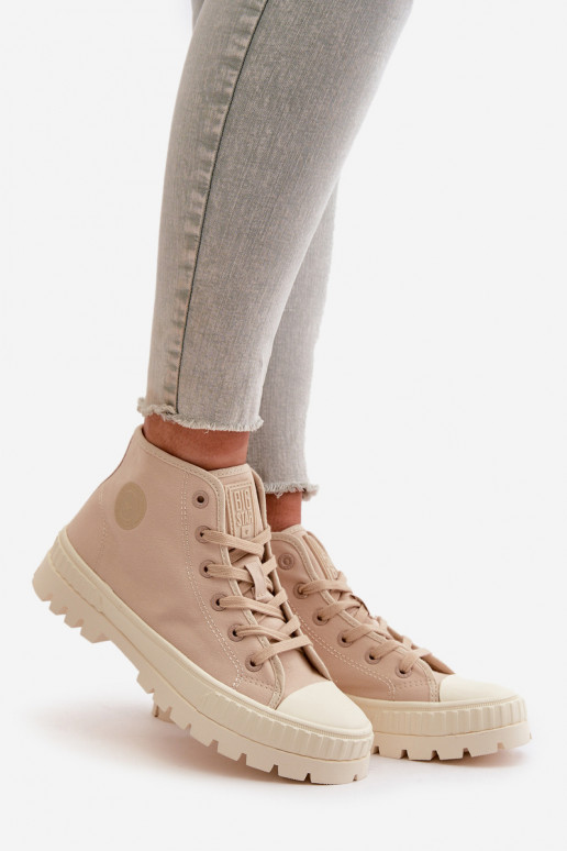 Chaussures de loisirs avec une botte À cause de Kubo Big Star OO274006 beige Chaussures de loisirs avec une botte À cause de Kubo Big Star OO274006 beige