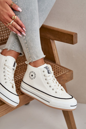 réchauffer Chaussures de loisirs avec une plateforme Eko Peau Big Star OO274061 couleur blanche 2