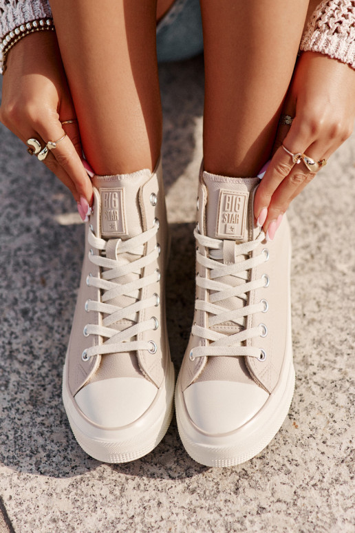 Chaussures de loisirs réchauffer en cuir écologique couleur rose Big Star OO274933 Chaussures de loisirs réchauffer en cuir écologique couleur rose Big Star OO274933