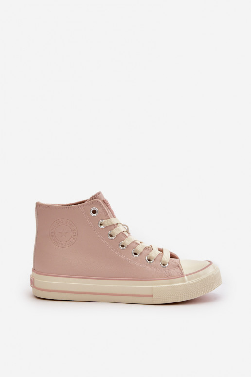 Chaussures de loisirs réchauffer en cuir écologique couleur rose Big Star OO274933 Chaussures de loisirs réchauffer en cuir écologique couleur rose Big Star OO274933