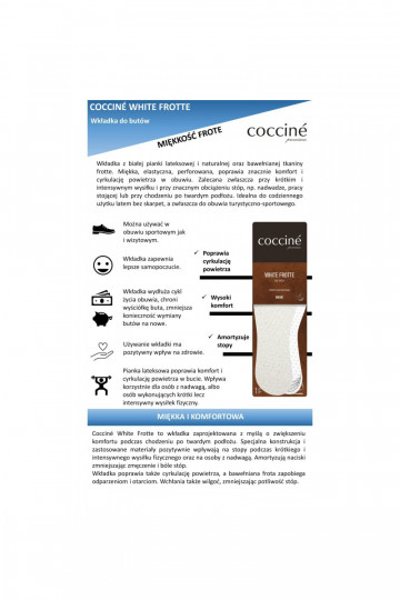 Semelles Coccine DANShite Frotte tissu éponge en coton sur mousse de latex 34-41 2