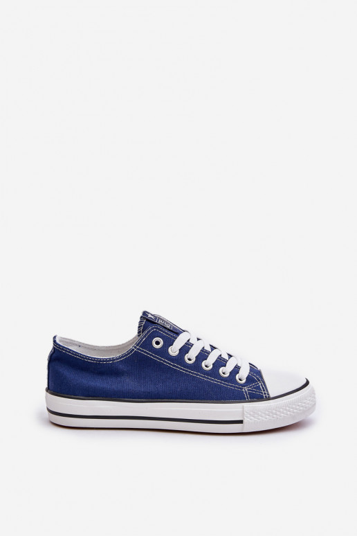 Chaussures de loisirs modèle classique pour femmes de couleur bleu foncé Ecoma