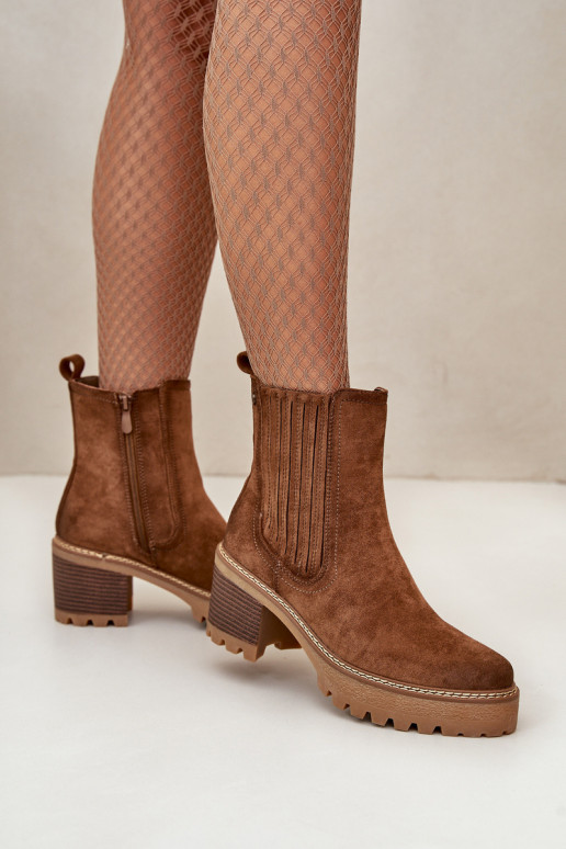 Bottes pour femmes Z en daim écologiqueu réchauffer marron Nevitas Bottes pour femmes Z en daim écologiqueu réchauffer marron Nevitas