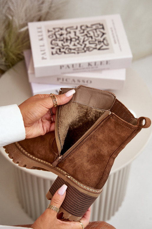 Bottes pour femmes Z en daim écologiqueu réchauffer marron Nevitas Bottes pour femmes Z en daim écologiqueu réchauffer marron Nevitas