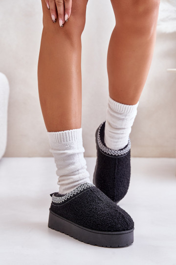 Bottes de neige Féminin avec une plateforme Z Haftem couleur noire Tirissa 2