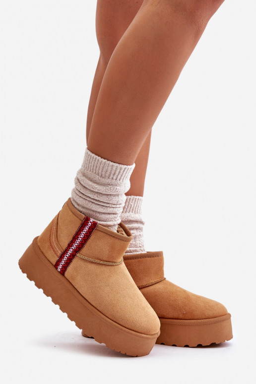 Bottes de neige Féminin avec une plateforme réchauffer marron Lomessa Bottes de neige Féminin avec une plateforme réchauffer marron Lomessa