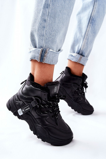 Féminin réchauffer Chaussures modèle baskets Bottes de neige couleur noire Kaphia