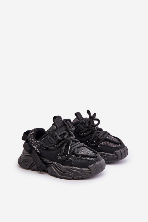 Chaussures modèle baskets Puéril Ozdobione Cekinami couleur noire Liatoma Chaussures modèle baskets Puéril Ozdobione Cekinami couleur noire Liatoma