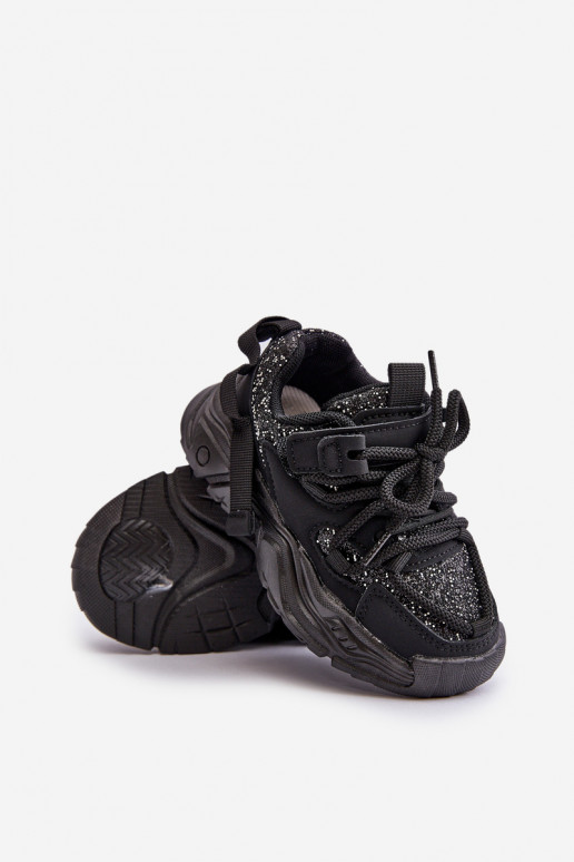 Chaussures modèle baskets Puéril Ozdobione Cekinami couleur noire Liatoma Chaussures modèle baskets Puéril Ozdobione Cekinami couleur noire Liatoma