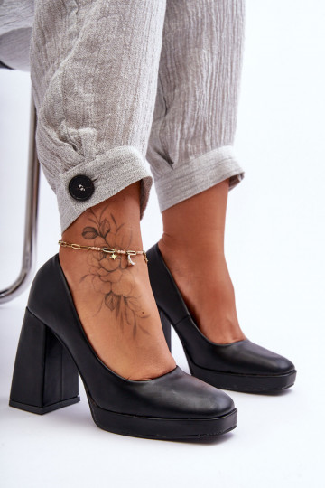 Chaussures à talon large de...