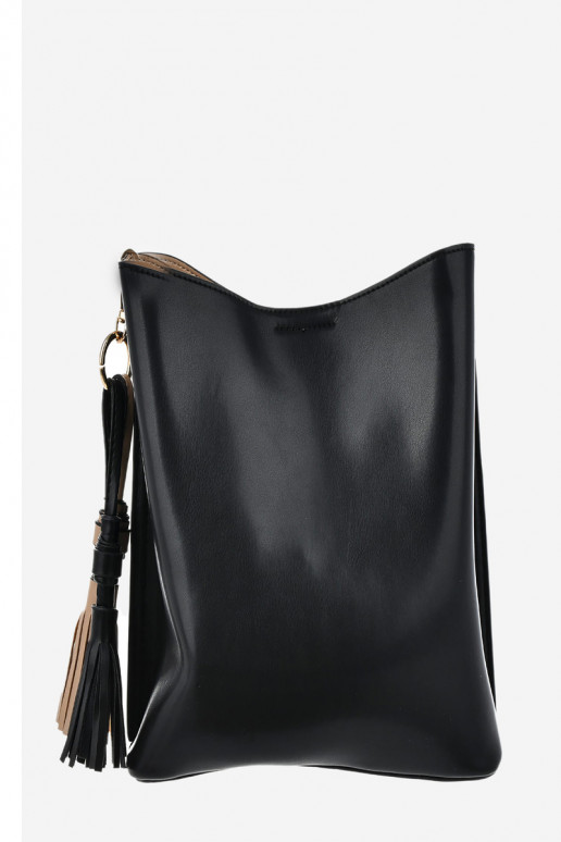 Un petit sac à main en cuir écologique Big Star OO574139 noir