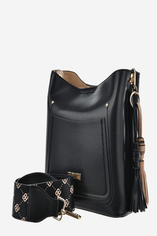 Un petit sac à main en cuir écologique Big Star OO574139 noir