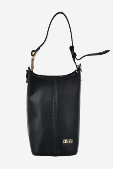 Féminin Un petit sac à main en cuir écologique Big Star OO574133 noir