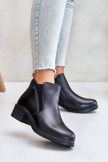 Bottes Avec une partie supérieure basse réchauffée avec de la fourrure à l'intérieur Vinceza 85150 noir