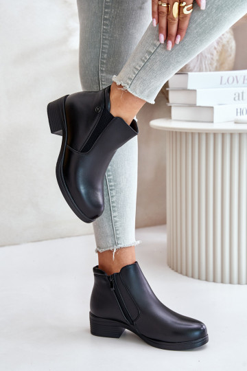 Bottes Avec un dessus bas réchauffer avec de la fourrure à l intérieur Vinceza 85150 couleur noire 2