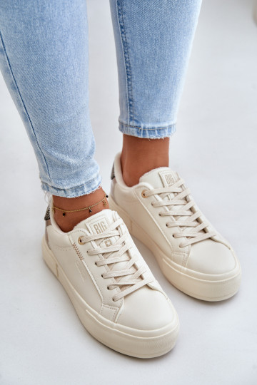 réchauffer Chaussures de loisirs avec une plateforme Big Star OO274A454 beige
