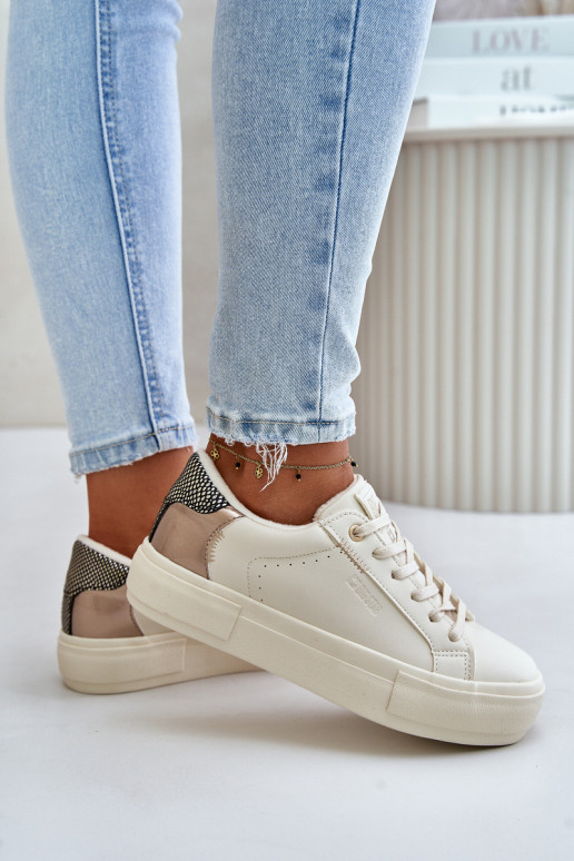 réchauffer Chaussures de loisirs avec une plateforme Big Star OO274A454 beige