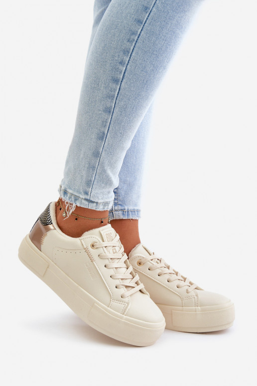 réchauffer Chaussures de loisirs avec une plateforme Big Star OO274A454 beige