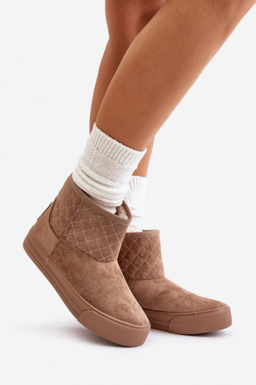 Bottes Bottes de neige Au Château réchauffer avec de la fourrure à l intérieur Big Star OO274A524 beige Bottes Bottes de neige Au Château réchauffer avec de la fourrure à l intérieur Big Star OO274A524 beige