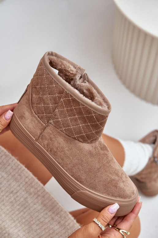 Bottes Bottes de neige Au Château réchauffer avec de la fourrure à l intérieur Big Star OO274A524 beige Bottes Bottes de neige Au Château réchauffer avec de la fourrure à l intérieur Big Star OO274A524 beige