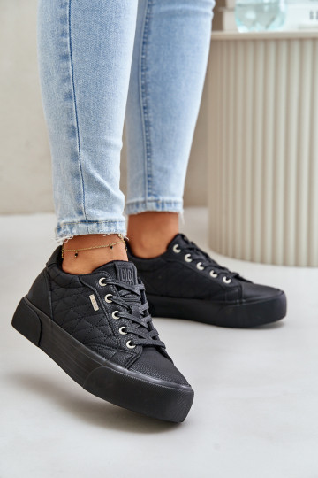 Chaussures de loisirs avec une plateforme réchauffer Big Star OO274A465 couleur noire