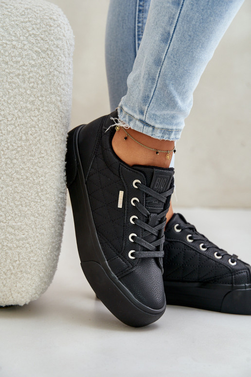 Chaussures de loisirs avec une plateforme réchauffer Big Star OO274A465 couleur noire