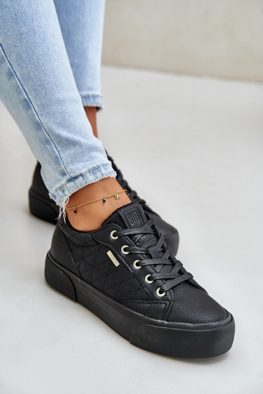 Chaussures de loisirs avec une plateforme réchauffer Big Star OO274A465 couleur noire