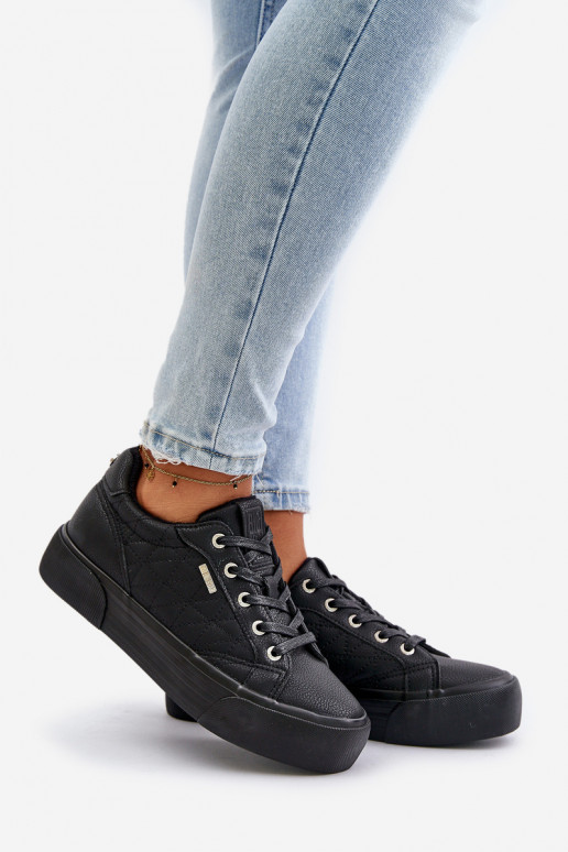 Chaussures de loisirs avec une plateforme réchauffer Big Star OO274A465 couleur noire
