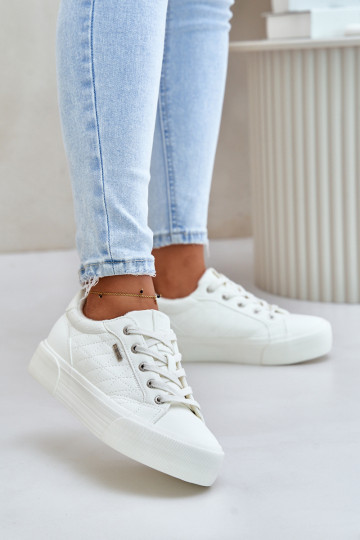 Chaussures de loisirs avec une plateforme réchauffer Big Star OO274A464 couleur blanche 2