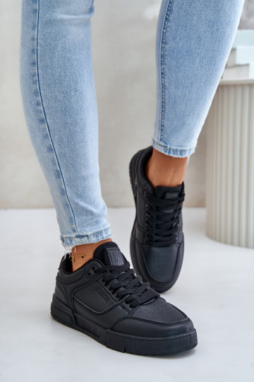 Baskets modèle chaussures femme Big Star OO274A551 Hi-Poly System couleur noir