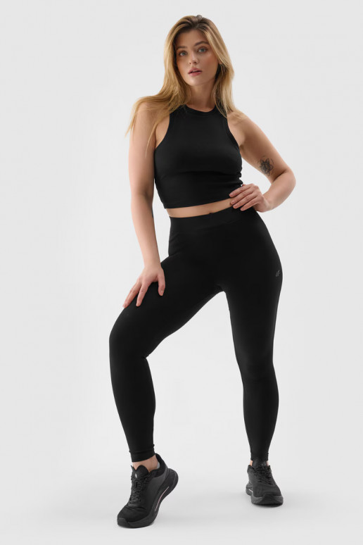 Legginsy Féminin DzianinoÀe couleur noire 4FDANSMM00TTIGF195-20S