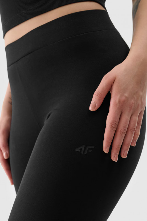 Legginsy Féminin DzianinoÀe couleur noire 4FDANSMM00TTIGF195-20S