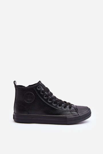 Chaussures décontractées isolées avec fermetures à glissière pour hommes en noir Big Star MM174012 2