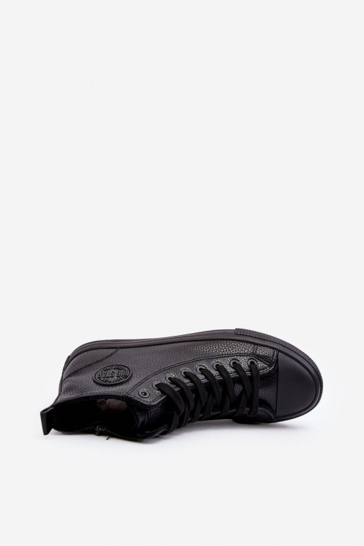 réchauffer pour hommes chaussures décontractées avec fermetures éclair couleur noire Big Star MM174012 réchauffer pour hommes chaussures décontractées avec fermetures éclair couleur noire Big Star MM174012