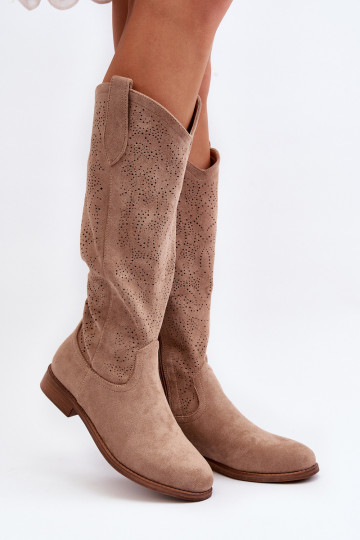 Bottes longues ajourées... 2