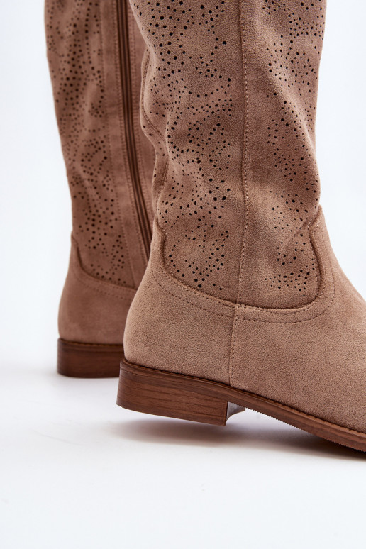 Bottes longues ajourées pour femmes,... Bottes longues ajourées pour femmes,...